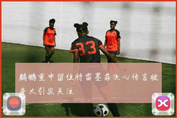 鹈鹕重申留住特雷墨菲决心传言被夸大引发关注