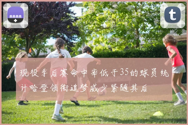 现役季后赛命中率低于35的球员统计哈登领衔追梦威少紧随其后